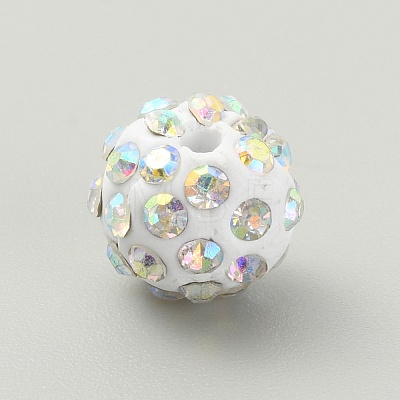 Rhinestone Pave Disco Ball Beads RB-TAC0002-02A-08-1