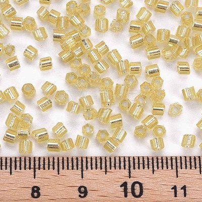 8/0 Glass Bugle Beads SEED-S032-07A-22B-1