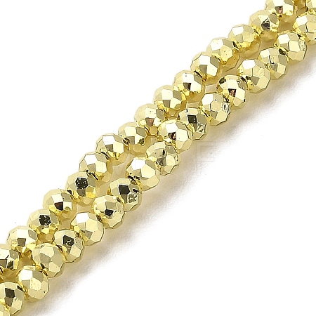 Electroplate Glass Beads Strands EGLA-D030-15A-03-1
