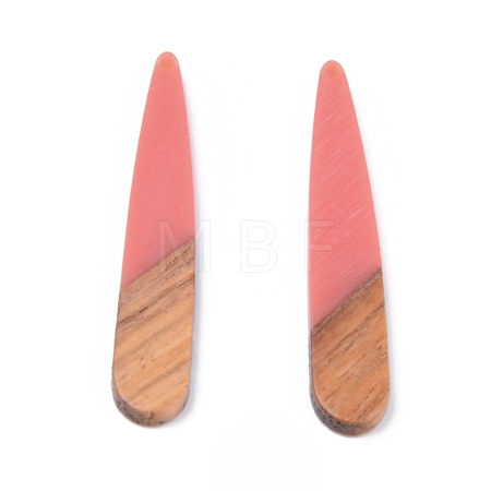 Resin & Walnut Wood Pendants RESI-S358-40S-1