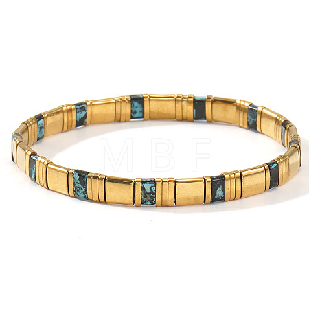 Glass Seed Beads Stretch Bracelets for Women MR9301-12-1