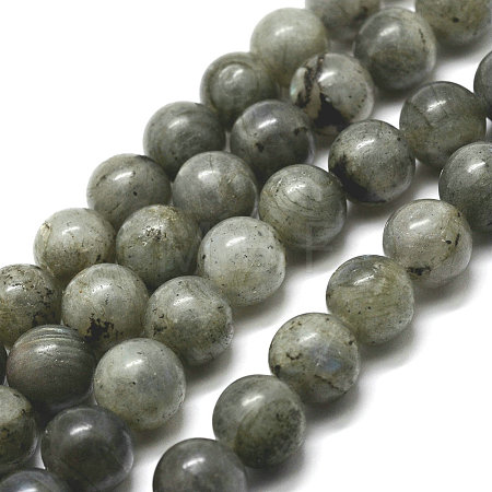 Natural Labradorite Bead Strands X-G-P256-01-6mm-1
