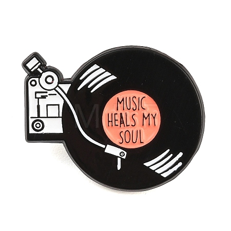 Music Heals My Soul  Enamel Brooches X-JEWB-I062-01EB-01-1