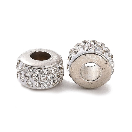 Platinum Color Core CCB Plastic European Bead FIND-H044-01A-P-1