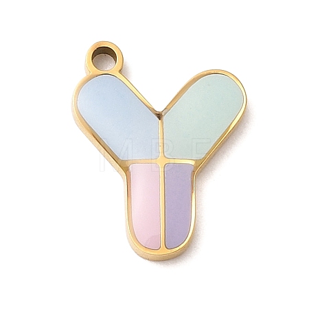 304 Stainless Steel Pendants STAS-K297-09Y-G-1