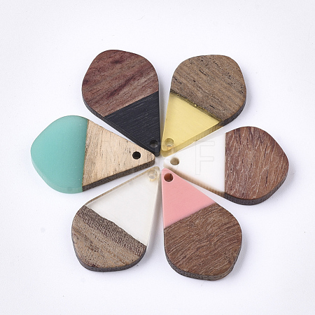 Resin & Walnut Wood Pendants RESI-S358-23-1
