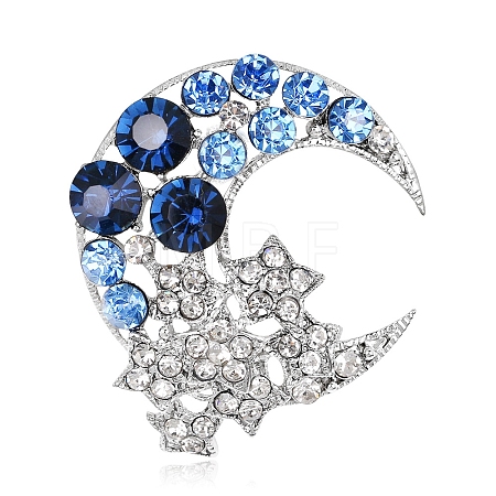 Alloy Rhinestone Brooches PW-WG58476-01-1