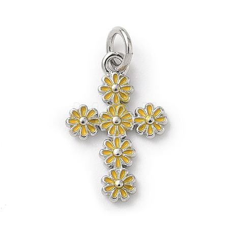 Brass Enamel Pendants KK-A273-02P-03-1