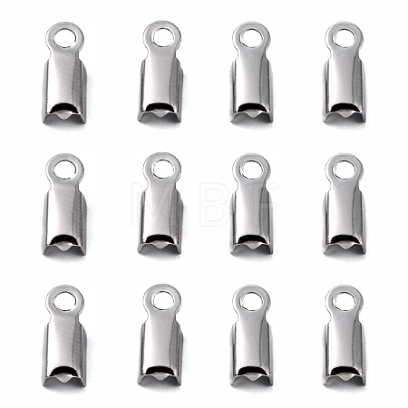 Tarnish Resistant 304 Stainless Steel Folding Crimp Ends STAS-R063-29-1