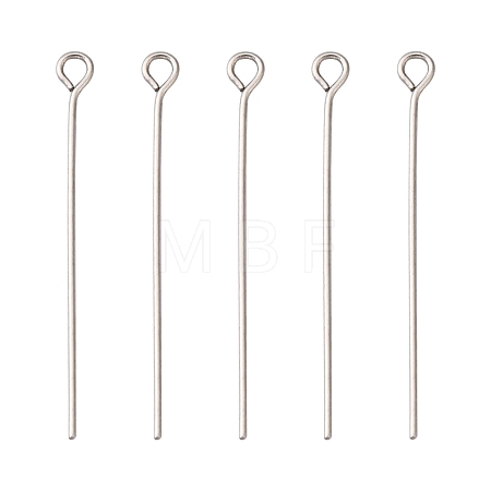 Tarnish Resistant 304 Stainless Steel Eye Pin X-STAS-R045-35mm-1