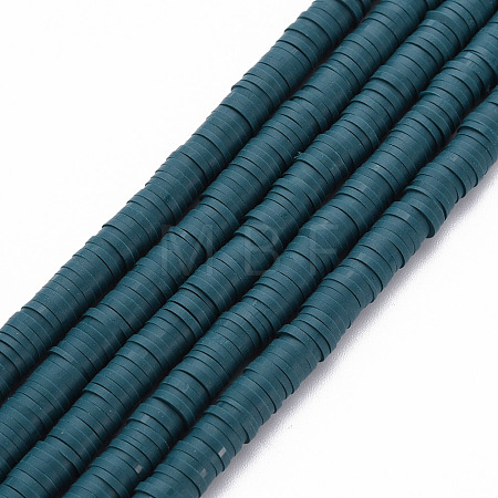 Handmade Polymer Clay Bead Strands X-CLAY-T002-6mm-53-1