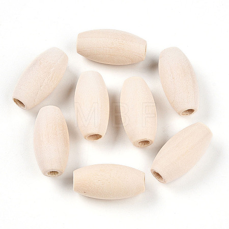 Unfinished Wood Beads WOOD-S650-85-01-LF-1