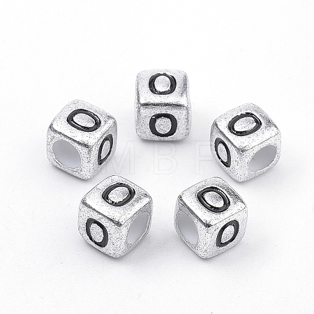 Plated Acrylic Beads X1-PB43C9308-O-1