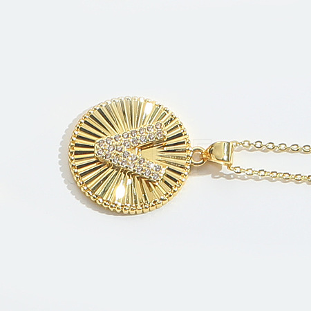 Brass Micro Pave Cubic Zirconia Necklaces FS-WG1D774-22-1