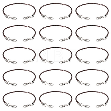 30Pcs Korean Waxed Polyester Cord Bracelet Making YC-TADJ0001-02D-1