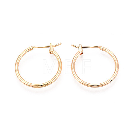 304 Stainless Steel Hoop Earrings EJEW-T048-25B-G-1