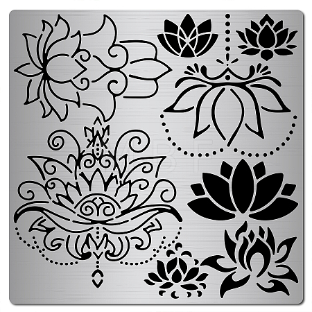 Stainless Steel Cutting Dies Stencils DIY-WH0238-028-1