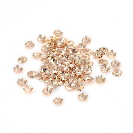 6-Petal Iron Bead Caps IFIN-F152-02LG-1