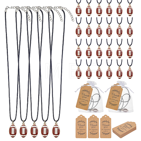 36Pcs Waxed Cord Necklace NJEW-OC00009-1