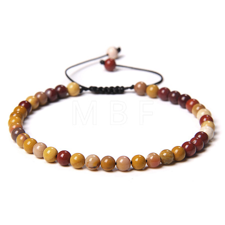 Adjustable Women's Mookaite Beaded Bracelet CN3407-9-1