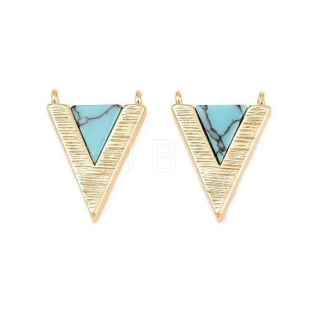Natural Turquoise Pendants KK-CBA866A-14G-1