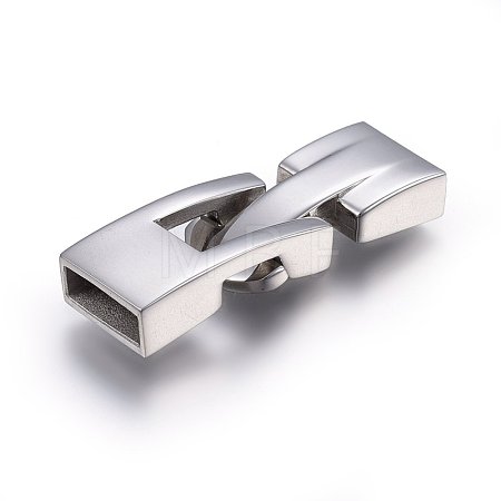 Tarnish Resistant 304 Stainless Steel Snap Lock Clasps STAS-E440-68P-1