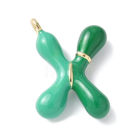 Brass Enamel Pendants KK-E093-03G-X-02-1
