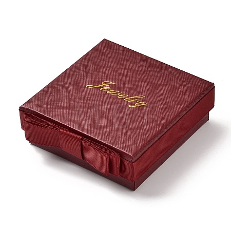 Square & Word Jewelry Cardboard Jewelry Boxes LS-CBOX-C015-01C-01-1
