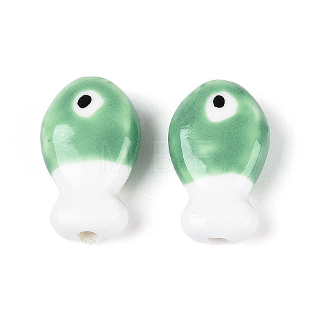 Handmade Porcelain Ceramic Beads PORC-T134-26C-1