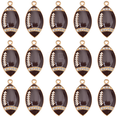 20Pcs Alloy Enamel Pendants ENAM-SC0008-18-1