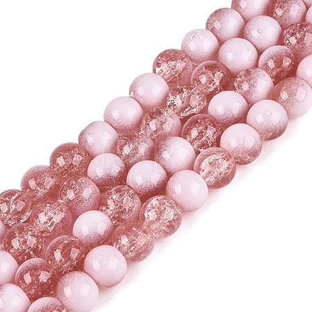Crackle Glass Beads Strands GLAA-U001-8mm-13-1
