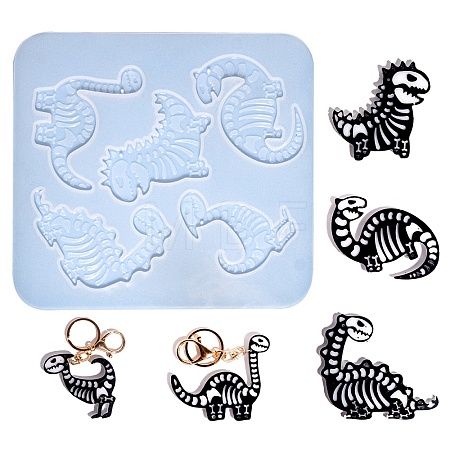 Dinosaur Skeleton DIY Silicone Pendant Molds SIMO-H012-01B-1
