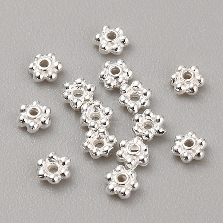 925 Sterling Silver Spacer Beads STER-WH0010-15S-1