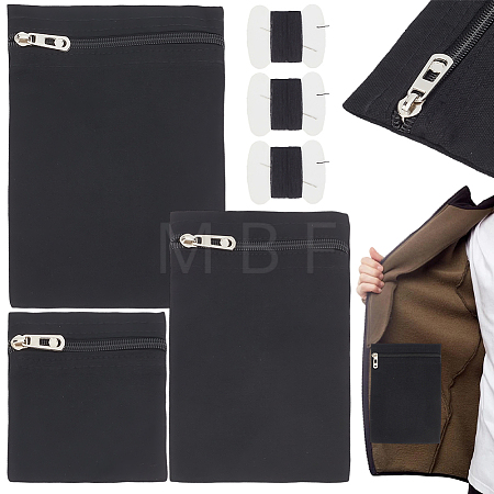 3Pcs 3 Styles Canvas Cloth Organizer Bags AJEW-CY0002-60A-1