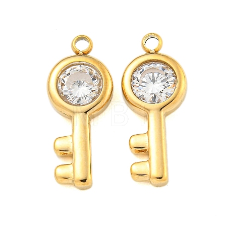 304 Stainless Steel Pendants STAS-L080-013G-1