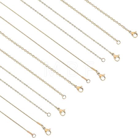 PVD Vacuum Plating 304 Stainless Steel Cable Chain & Snake Chain STAS-UN0018-09G-1