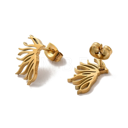 304 Stainless Steel Stud Earrings for Women EJEW-D053-01G-02-1