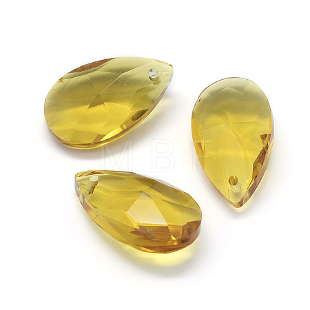 Faceted Glass Pendants GLAA-F069-L-A14-1