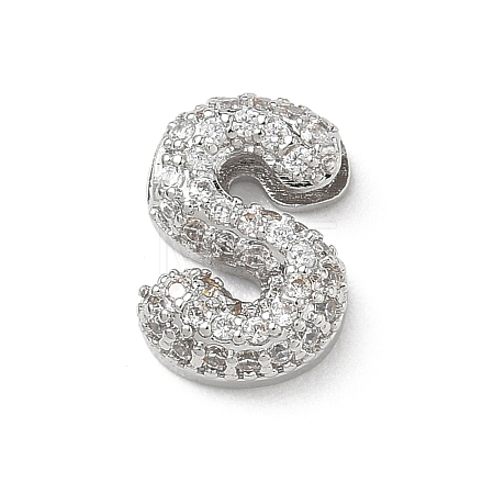 Brass Micro Pave Cubic Zirconia Pendants KK-A300-02P-S-1