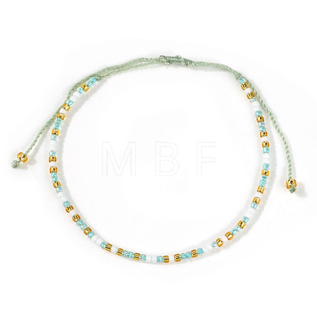 Glass Seed Bead Braided Bead Bracelets XN3042-6-1