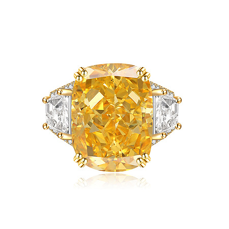 Brass Micro Pave Cubic Zirconia Finger Rings FS-WGEECB6-02-1