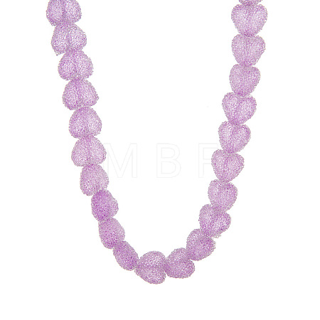 Resin Jelly Heart Beaded Necklaces FS-WGF46B0-02-1