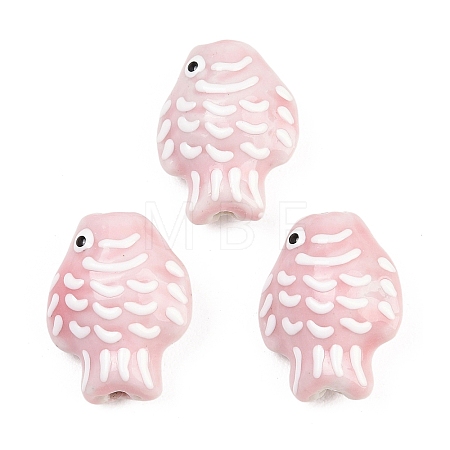 Handmade Porcelain Beads PORC-K010-08-04-1