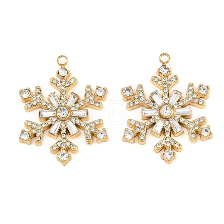 304 Stainless Steel Rhinestone Pendants RB-CBADC81-14G-03-1