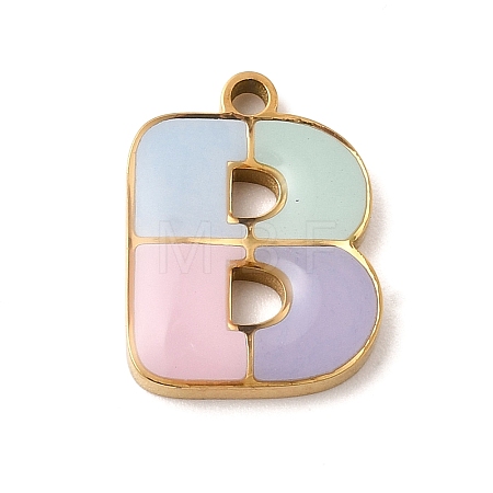 304 Stainless Steel Pendants STAS-K297-09B-G-1