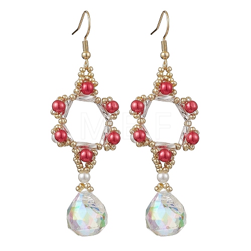 GLass Dangle Earrings EJEW-MZ00255-02-1