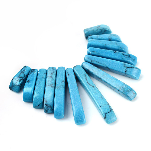 Synthetic Turquoise Pendants Sets X-G-Q458-01D-1