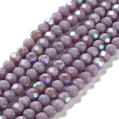 Opaque Glass Beads Strands EGLA-A035-P6mm-L11-1