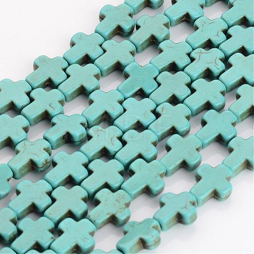 Synthetic Turquoise Beads Strands TURQ-G112-8x10mm-01-1