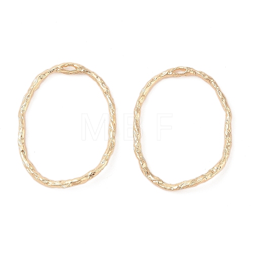 Brass Open Back Bezel Pendants KK-N256-01D-G-1